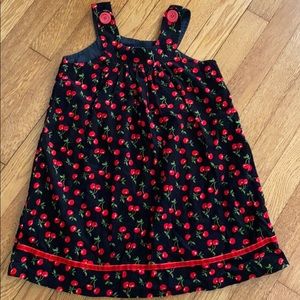 Corduroy Cherry Print Jumper